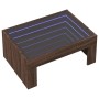 Mesa de centro con Infinity LED marrón roble 70x50x30 cm en Mesas de centro | Comprar online en Foru.es