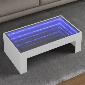 Mesa de centro con Infinity LED blanco 90x50x30 cm en Mesas de centro | Comprar online en Foru.es