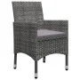 Muebles de jardín 3 pzas ratán sintético madera acacia gris de vidaXL, Conjuntos de jardín - Ref: Foro24-3058363, Precio: 180...