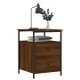 Mesitas noche 2 uds madera ingeniería roble marrón 44x45x60 cm de vidaXL, Mesitas de noche - Ref: Foro24-826012, Precio: 94,7...