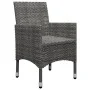 Muebles de jardín 3 pzas ratán sintético madera acacia gris de vidaXL, Conjuntos de jardín - Ref: Foro24-3058363, Precio: 180...