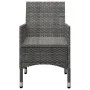 Muebles de jardín 3 pzas ratán sintético madera acacia gris de vidaXL, Conjuntos de jardín - Ref: Foro24-3058363, Precio: 180...