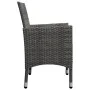 Muebles de jardín 3 pzas ratán sintético madera acacia gris de vidaXL, Conjuntos de jardín - Ref: Foro24-3058363, Precio: 180...
