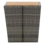 Muebles de jardín 3 pzas ratán sintético madera acacia gris de vidaXL, Conjuntos de jardín - Ref: Foro24-3058363, Precio: 180...