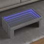 Mesa de centro con Infinity LED gris Sonoma 90x50x30 cm en Mesas de centro | Comprar online en Foru.es