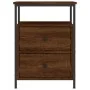 Mesitas noche 2 uds madera ingeniería roble marrón 44x45x60 cm de vidaXL, Mesitas de noche - Ref: Foro24-826012, Precio: 94,7...