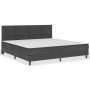 Cama box spring tela gris oscuro 200x200 cm de vidaXL, Camas y somieres - Ref: Foro24-3054719, Precio: 778,02 €, Descuento: %