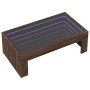 Mesa de centro con Infinity LED marrón roble 90x50x30 cm en Mesas de centro | Comprar online en Foru.es