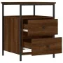 Mesitas noche 2 uds madera ingeniería roble marrón 44x45x60 cm de vidaXL, Mesitas de noche - Ref: Foro24-826012, Precio: 94,7...