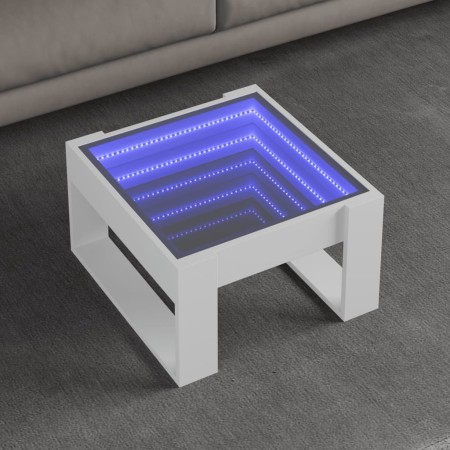 Mesa de centro con Infinity LED blanco 50x53x30 cm en Mesas de centro | Comprar online en Foru.es