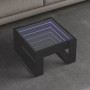 Mesa de centro con Infinity LED negro 50x53x30 cm en Mesas de centro | Comprar online en Foru.es