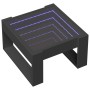 Mesa de centro con Infinity LED negro 50x53x30 cm en Mesas de centro | Comprar online en Foru.es