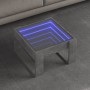 Mesa de centro con Infinity LED gris hormigón 50x53x30 cm en Mesas de centro | Comprar online en Foru.es