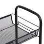 Carrito de cocina 3 niveles hierro negro 46x26x64 cm de vidaXL, Carros de cocina y comedor - Ref: Foro24-336322, Precio: 36,1...