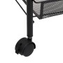 Carrito de cocina 3 niveles hierro negro 46x26x64 cm de vidaXL, Carros de cocina y comedor - Ref: Foro24-336322, Precio: 36,1...