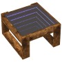Mesa de centro con Infinity LED roble ahumado 50x53x30 cm en Mesas de centro | Comprar online en Foru.es