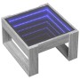 Mesa de centro con Infinity LED gris Sonoma 50x53x30 cm en Mesas de centro | Comprar online en Foru.es