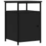 Mesitas de noche 2 uds madera contrachapada negro 40x42x60 cm de vidaXL, Mesitas de noche - Ref: Foro24-826034, Precio: 74,71...
