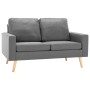 Conjunto de sofás de 2 piezas tela gris claro de vidaXL, Sofás - Ref: Foro24-3056614, Precio: 385,08 €, Descuento: %