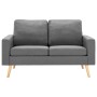 Conjunto de sofás de 2 piezas tela gris claro de vidaXL, Sofás - Ref: Foro24-3056614, Precio: 385,08 €, Descuento: %
