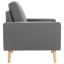 Conjunto de sofás de 2 piezas tela gris claro de vidaXL, Sofás - Ref: Foro24-3056614, Precio: 385,08 €, Descuento: %