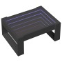Mesa de centro con Infinity LED negro 70x53x30 cm en Mesas de centro | Comprar online en Foru.es