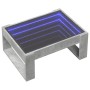 Mesa de centro con Infinity LED gris hormigón 70x53x30 cm en Mesas de centro | Comprar online en Foru.es