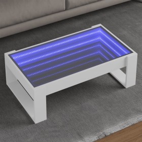 Mesa de centro con Infinity LED blanco 90x53x30 cm en Mesas de centro | Comprar online en Foru.es