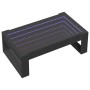 Mesa de centro con Infinity LED negro 90x53x30 cm en Mesas de centro | Comprar online en Foru.es