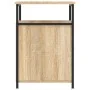 Mesitas noche 2 uds madera contrachapada color roble 40x42x60cm de vidaXL, Mesitas de noche - Ref: Foro24-826036, Precio: 63,...