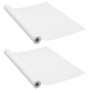 Láminas autoadhesivas muebles 2 uds PVC blanco 500x90 cm de vidaXL, Láminas para ventana - Ref: Foro24-3059651, Precio: 35,89...