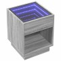 Mesa de centro con Infinity LED gris Sonoma 40x40x50 cm en Mesas de centro | Comprar online en Foru.es