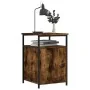 Mesitas noche 2 uds madera contrachapada roble humo 40x42x60 cm de vidaXL, Mesitas de noche - Ref: Foro24-826038, Precio: 53,...