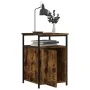 Mesitas noche 2 uds madera contrachapada roble humo 40x42x60 cm de vidaXL, Mesitas de noche - Ref: Foro24-826038, Precio: 53,...