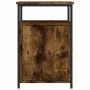 Mesitas noche 2 uds madera contrachapada roble humo 40x42x60 cm de vidaXL, Mesitas de noche - Ref: Foro24-826038, Precio: 53,...