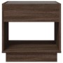 Mesa de centro con Infinity LED marrón roble 50x50x50 cm en Mesas de centro | Comprar online en Foru.es