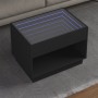 Mesa de centro con Infinity LED negro 70x50x50 cm en Mesas de centro | Comprar online en Foru.es