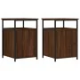 Mesitas de noche 2 uds contrachapada roble marrón 40x42x60 cm de vidaXL, Mesitas de noche - Ref: Foro24-826042, Precio: 51,95...