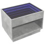 Mesa de centro con Infinity LED gris hormigón 70x50x50 cm en Mesas de centro | Comprar online en Foru.es