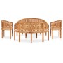 Juego de muebles de jardín 5 piezas madera maciza de teca de vidaXL, Conjuntos de jardín - Ref: Foro24-3059965, Precio: 1,00 ...