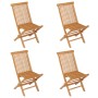 Conjunto de comedor de jardín 5 piezas madera maciza de teca de vidaXL, Conjuntos de jardín - Ref: Foro24-3059581, Precio: 32...