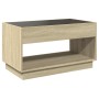 Mesa de centro con Infinity LED roble Sonoma 90x50x50 cm en Mesas de centro | Comprar online en Foru.es