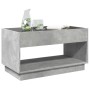 Mesa de centro con Infinity LED gris hormigón 90x50x50 cm en Mesas de centro | Comprar online en Foru.es