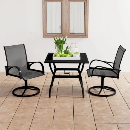 Juego de comedor para jardín 3 piezas textilene y acero de vidaXL, Conjuntos de jardín - Ref: Foro24-3060281, Precio: 314,62 ...