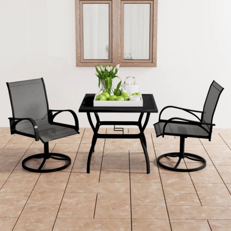 Juego de comedor para jardín 3 piezas textilene y acero de vidaXL, Conjuntos de jardín - Ref: Foro24-3060281, Precio: 317,59 ...