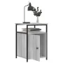 Mesitas de noche 2 uds madera contrachapada gris 40x42x60 cm de vidaXL, Mesitas de noche - Ref: Foro24-826040, Precio: 55,15 ...