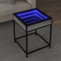 Mesa de centro con Infinity LED gris Sonoma 40x40x51 cm en Mesas de centro | Comprar online en Foru.es