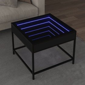 Mesa de centro con Infinity LED negro 50x50x41 cm en Mesas de centro | Comprar online en Foru.es