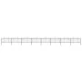 Gartenzaun mit Speerspitze aus schwarzem Stahl (1,25-1,5)x13,6m von vidaXL, Zaunpaneele - Ref: Foro24-277737, Preis: 594,01 €...