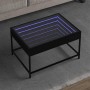 Mesa de centro con Infinity LED negro 70x50x41 cm en Mesas de centro | Comprar online en Foru.es